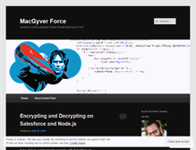 Tablet Screenshot of macgyverforce.com